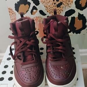 Nike Women's Sneakers in Burgundy and White